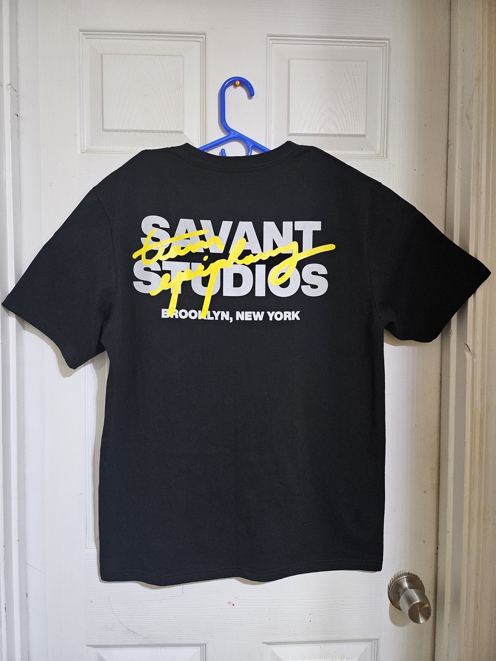 SAVANT STUDIOS BROOKLYN NEWYORK TEAM EPIPHANY BLACK GRAPHIC T-SHIRT MEN'S SIZE L